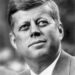 John F. Kennedy looking up, White House portrait
